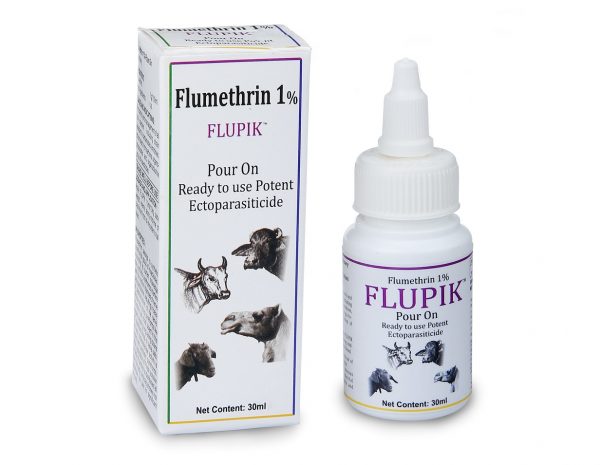 Flupik Flumethrin 1% Cow Flea and Tick Remover